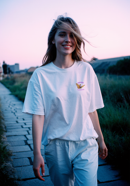 "CERTIFIED FLOWER GIRL" Oversized Shirt