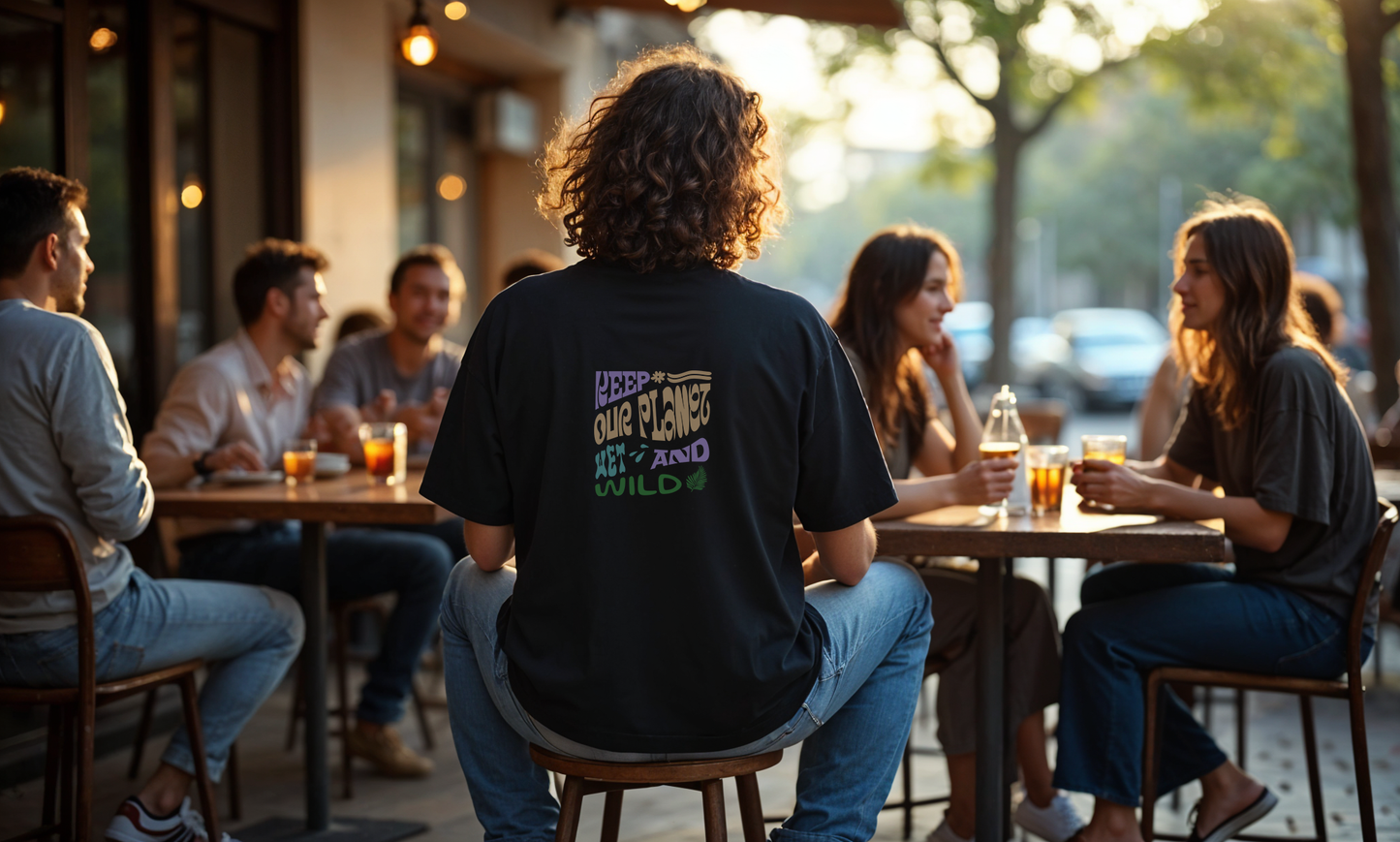 "WET AND WILD" Oversized Shirt