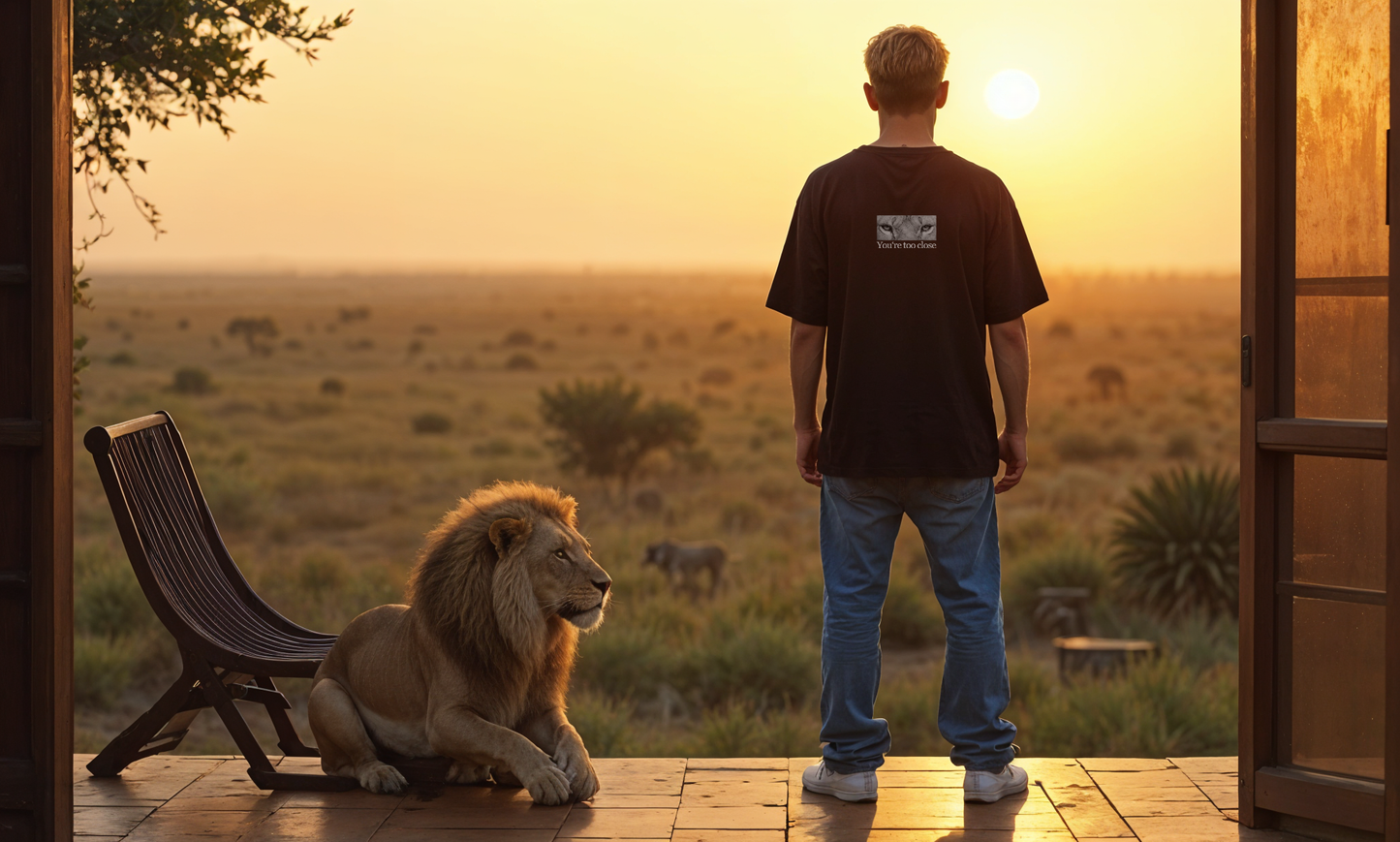 "TOO CLOSE" Oversized Shirt