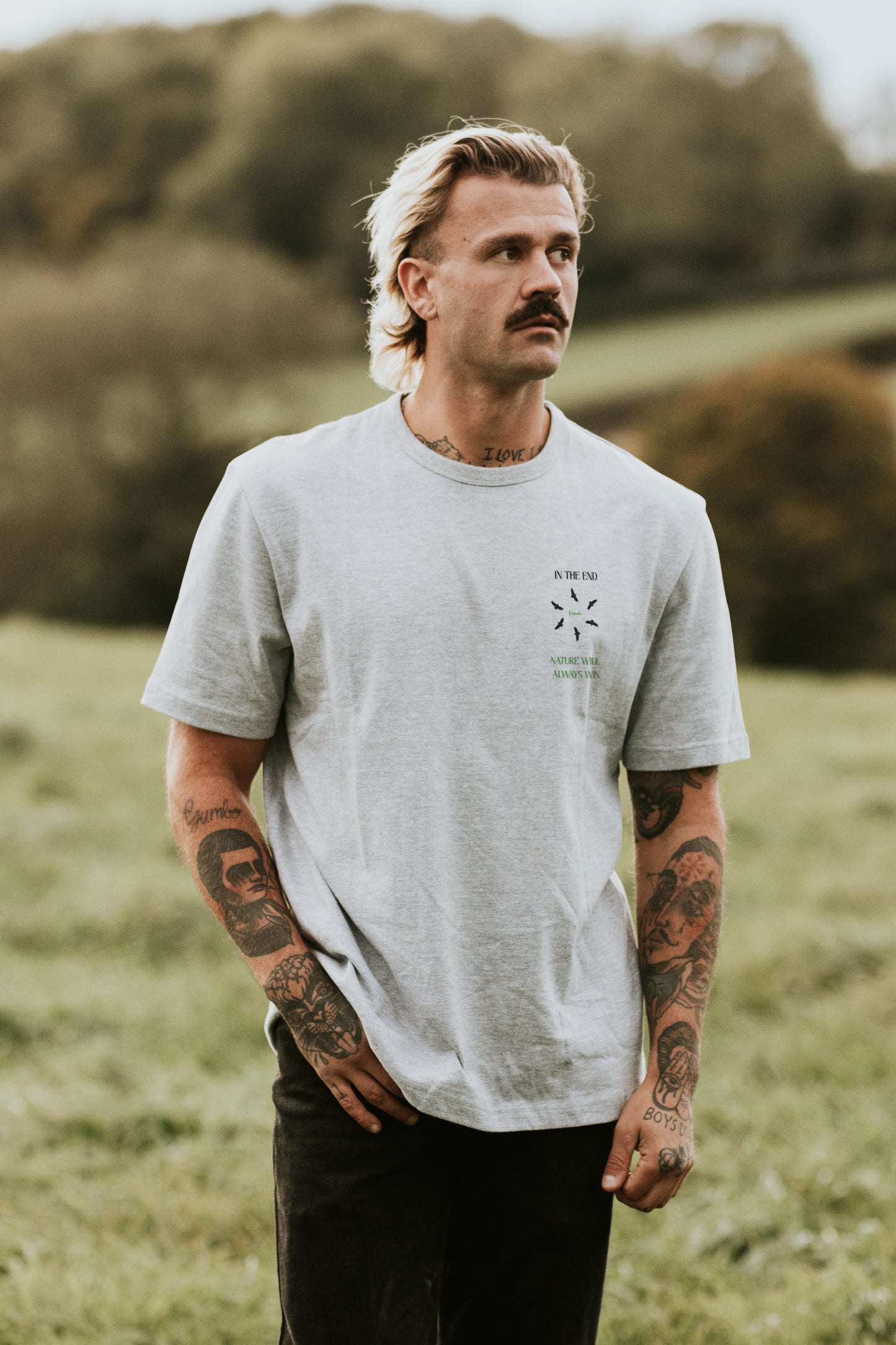 "NATURE WINS" Oversized Shirt